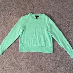 Mint green cropped sweater